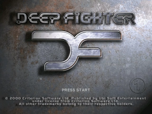 Deep Fighter title screen for Sega Dreamcast